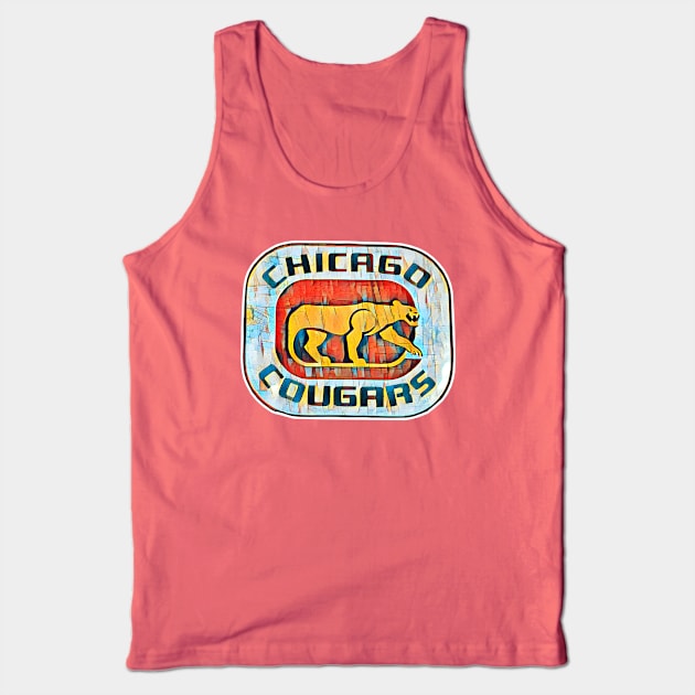 Chicago Cougars Hockey Tank Top by Kitta’s Shop